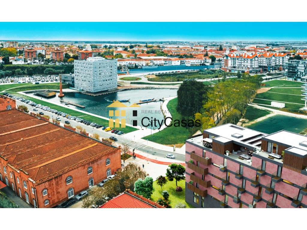 T3 Novo c/ Varanda e Garagem - Edifício c/ Vistas Ria - Grande imagem: 3/8