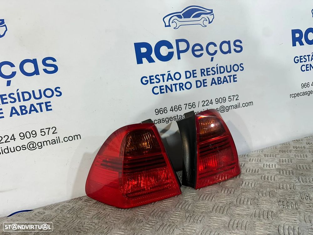.Farolins Tras Traseiros Originais Esquerdo Direito BMW Serie 3 E91 Carrinha Touring 7160061 7160062 2004 - 2010 - 2
