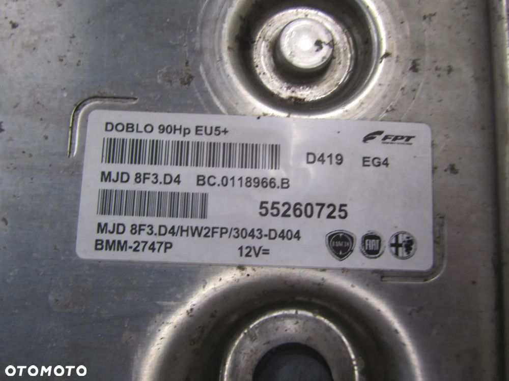 opel combo 11r->1.3 cdti komputer sterownika silnika 55260725 - 2