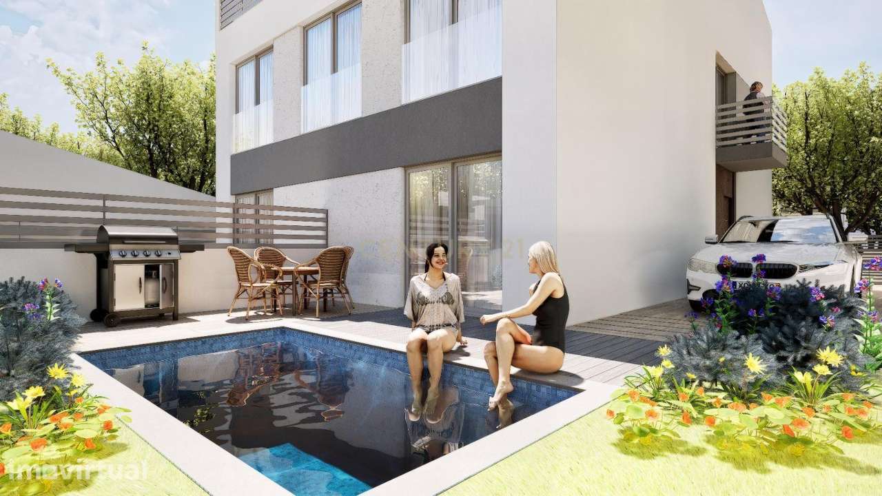 Moradia T3 3 Suites com Piscina Nova Construção Fernão Ferro - Grande imagem: 5/27