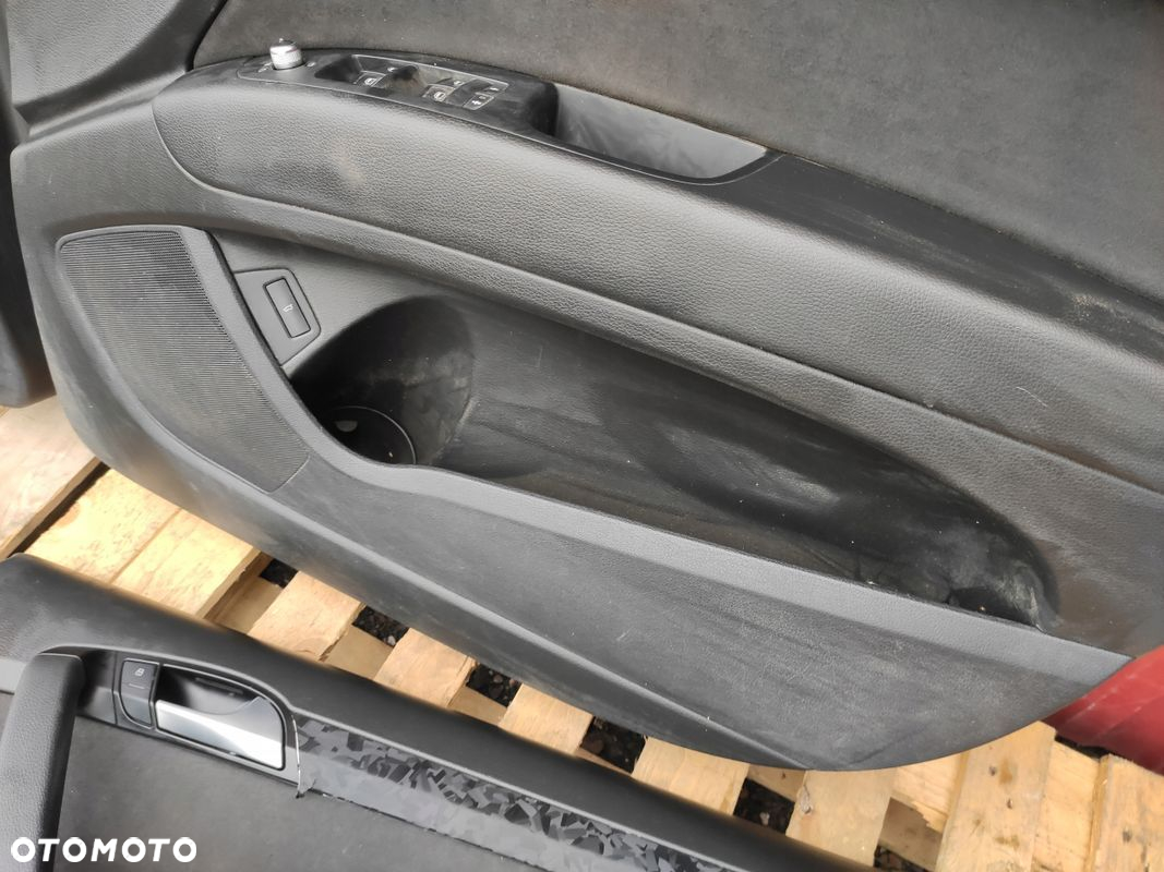 AUDI Q7 4L WNĘTRZE FOTEL FOTELE S-LINE KANAPA 3 RZĄD BOCZKI KOMPLET 7 SKÓRA - 15