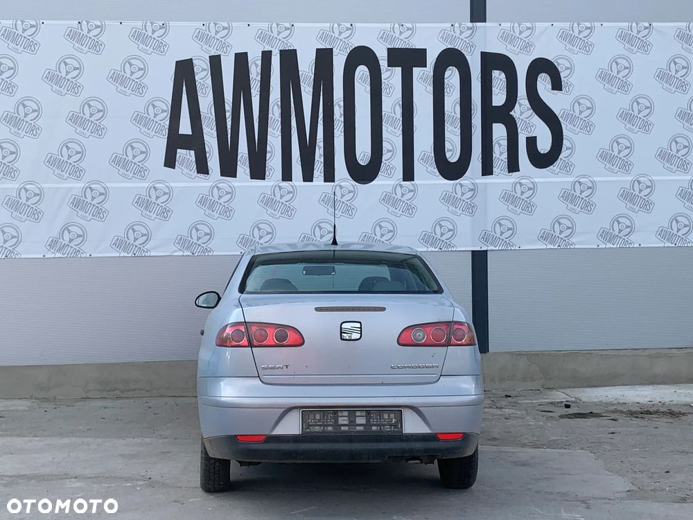 SEAT CORDOBA 2003 *SAMOCHÓD NA CZĘŚCI* 2953 MASKA, LAMPA, DRZWI, LUSTERKO, ZDERZAK, GRILL, BŁOTNIK, KLAPA, BELKA, DESKA, FOTELE, KANAPA, ĆWIARTKA, KIEROWNICA, TARCZE, ZACISKI, ZAWIESZENIE, KOMPLETNY PRZÓD, KOMPLETNY TYŁ, LICZNIK, ZEGARY, PRAWE LEWE PRZÓD TYŁ - 2