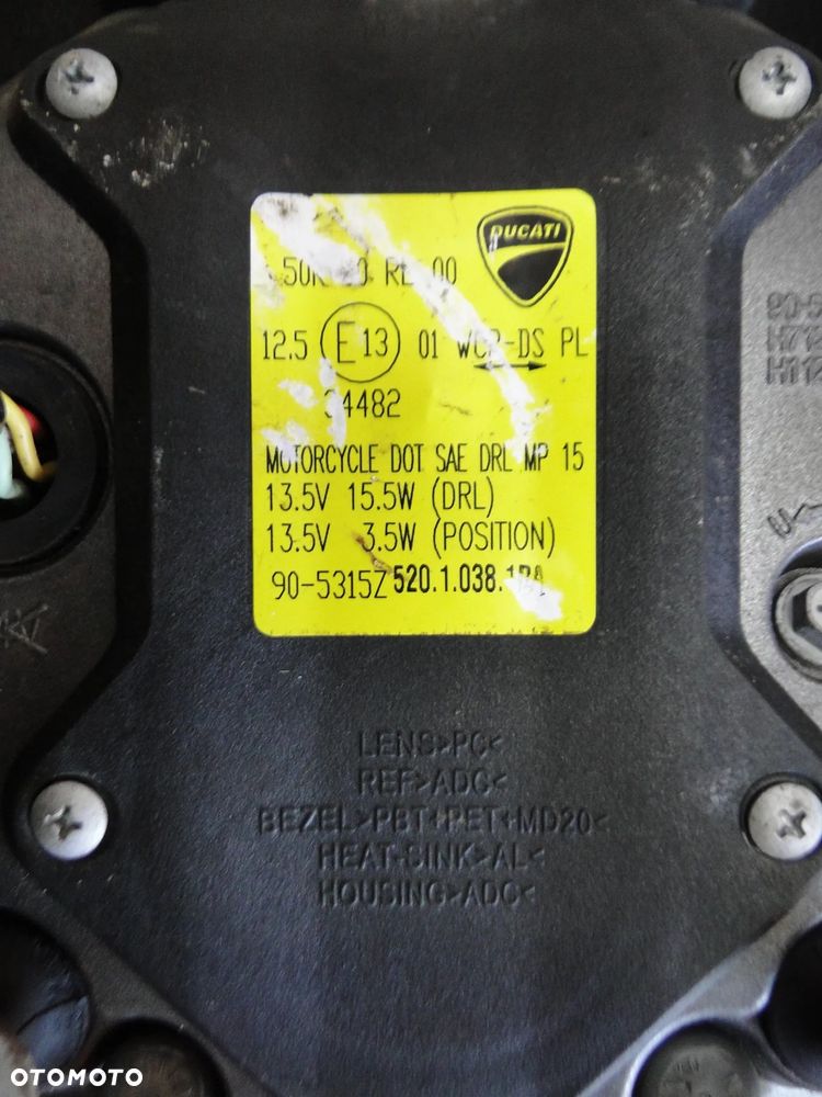 DUCATI MONSTER 1200S LAMPA PRZÓD PRZEDNIA LED 2017r EUROPA - 13