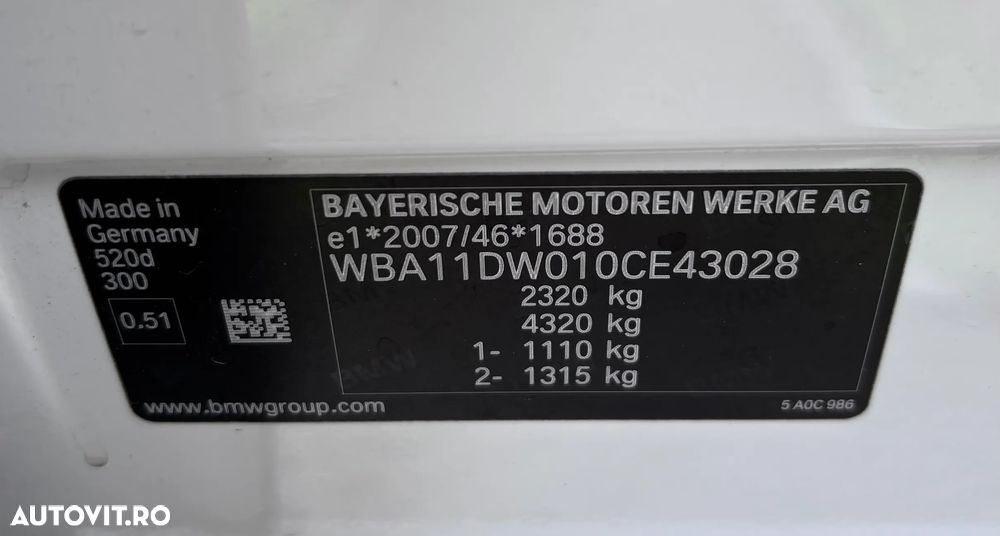 BMW Seria 5 520d Aut. M Sport Edition - 2