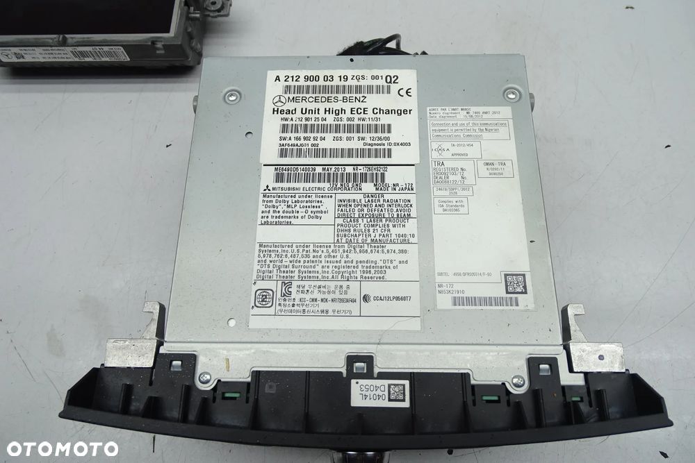 Mercedes E Klasa W212 LIFT Radio Monitor A2129000319 A2129018103 - 3