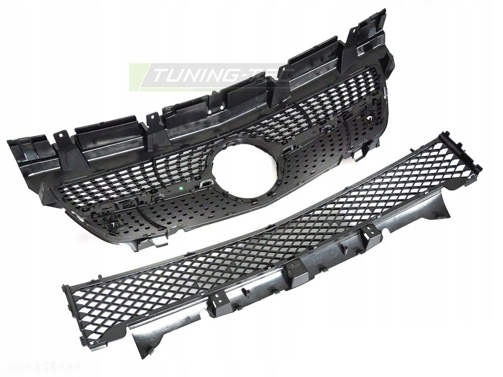 Atrapa Grill Kratka Tuning Diamond Amg Black Mercedes SLK r 172 2011-2016 - 5
