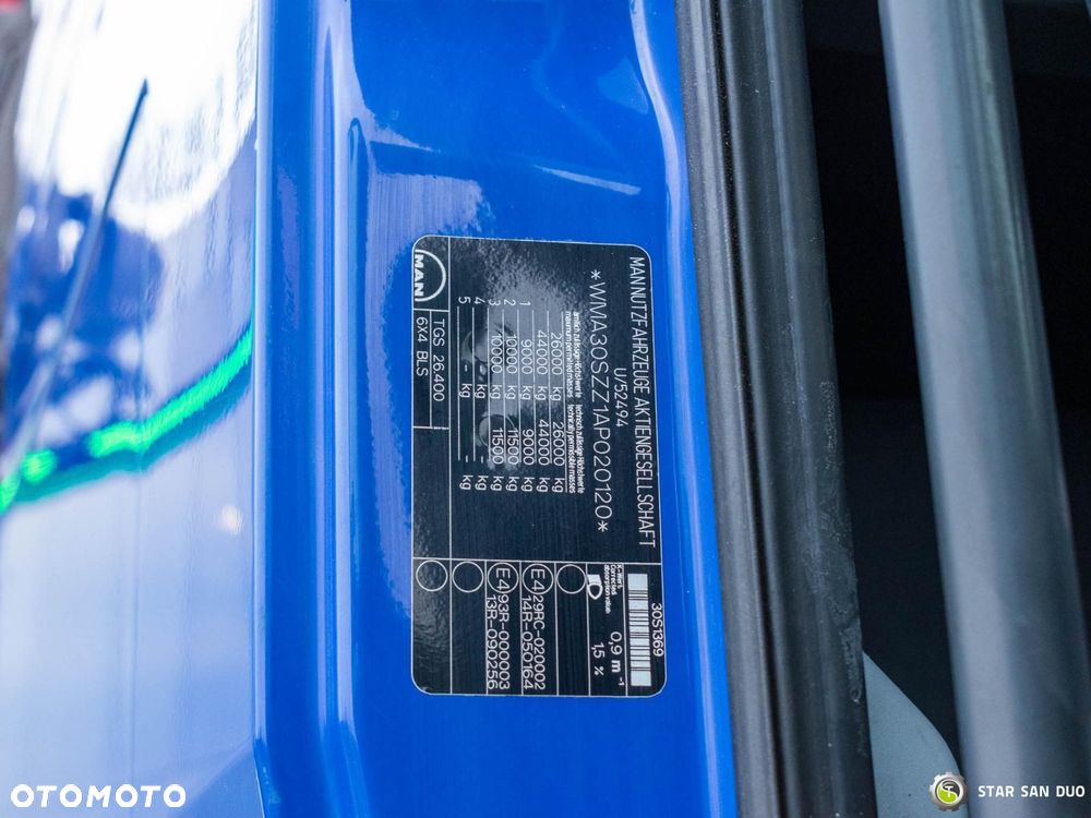 MAN TGS 26.400 6x4 HMF 3722 Fly Jib HDS Żuraw Crane Zestaw - 21