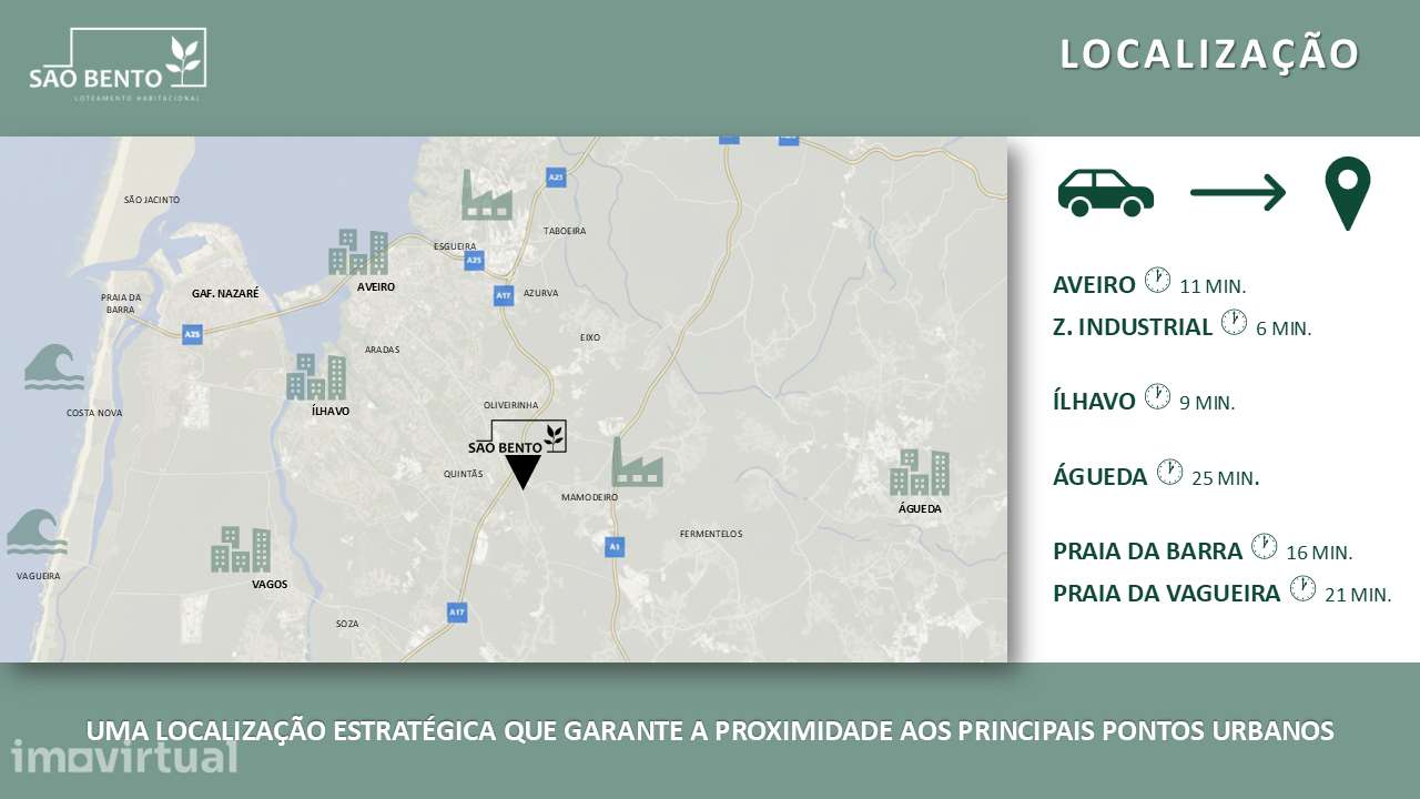 Terreno para loteamento - 8 moradias (10 min de Aveiro) - Grande imagem: 2/7