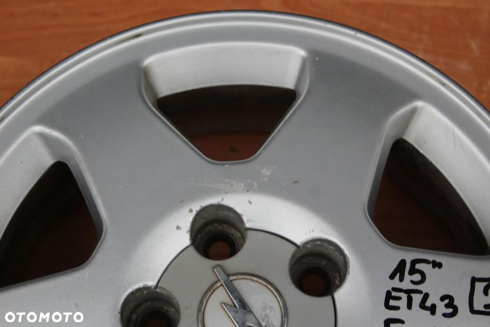 FELGA ALUMINIOWA OPEL ZAFIRA A B ASTRA H MERIVA B VECTRA C SIGNUM 15 CALI 5x110 ET43 SZTUKA - 2