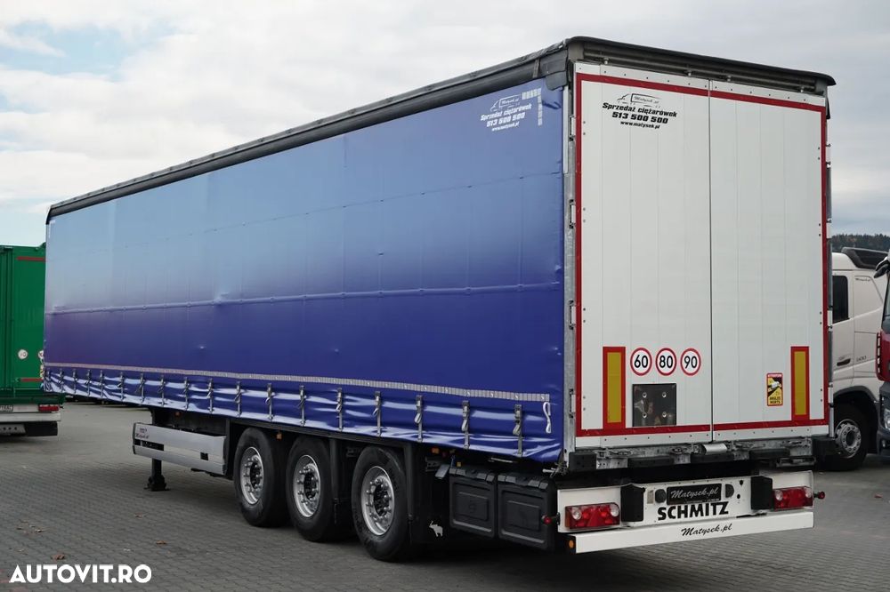 Schmitz Cargobull CORTINĂ / STANDARD / REMORCA DIN OȚEL - 9 M / ACOPERIȘ CULISANT / AXĂ CULISANTĂ / 2021 - 6