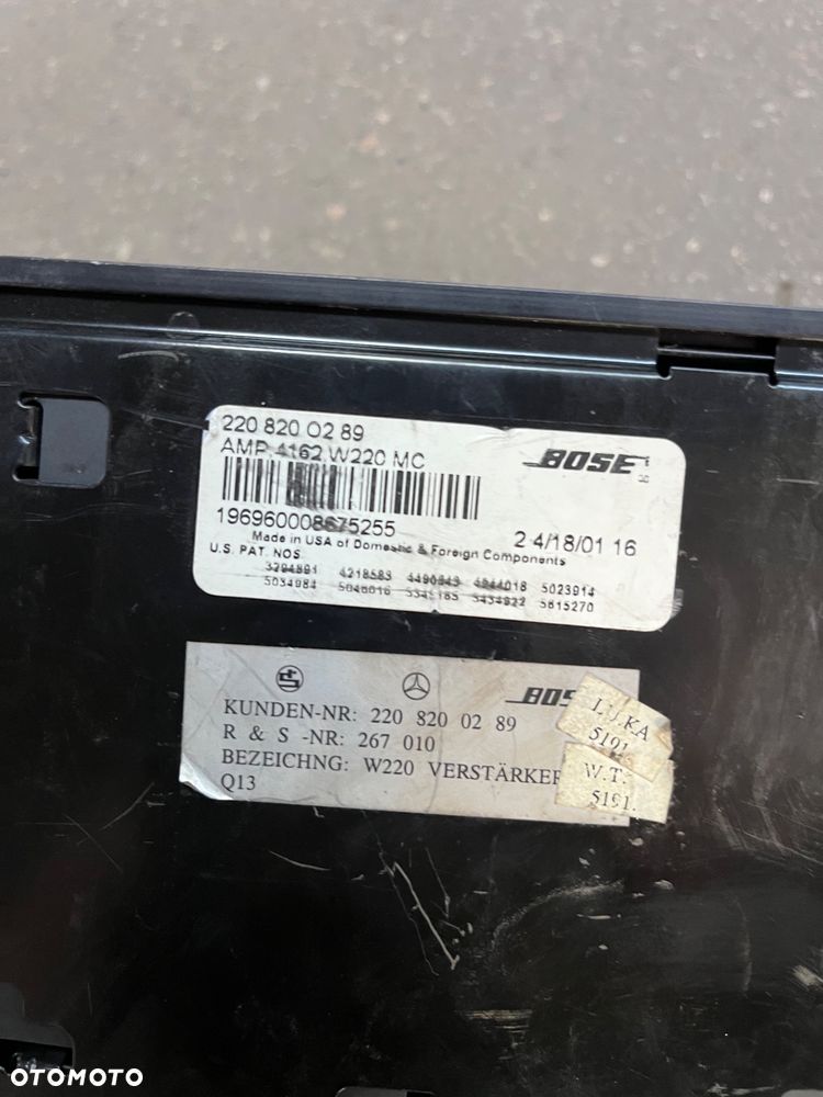 Mercedes S Klasa W220 Wzmacniacz nagłośnienia