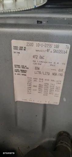 AUDI 2.4 V6 SKRZYNIA Biegów Manualna 6 GYF - 3