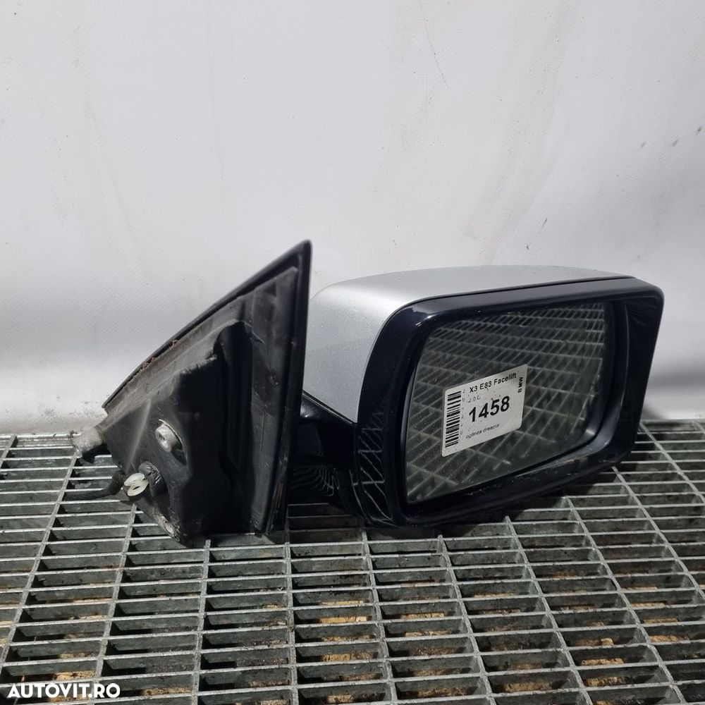 Oglinda dreapta BMW X3 E83 Facelift 2006 - 2010 4 Usi SILVER 354 (1458) Fara rabatare - 3