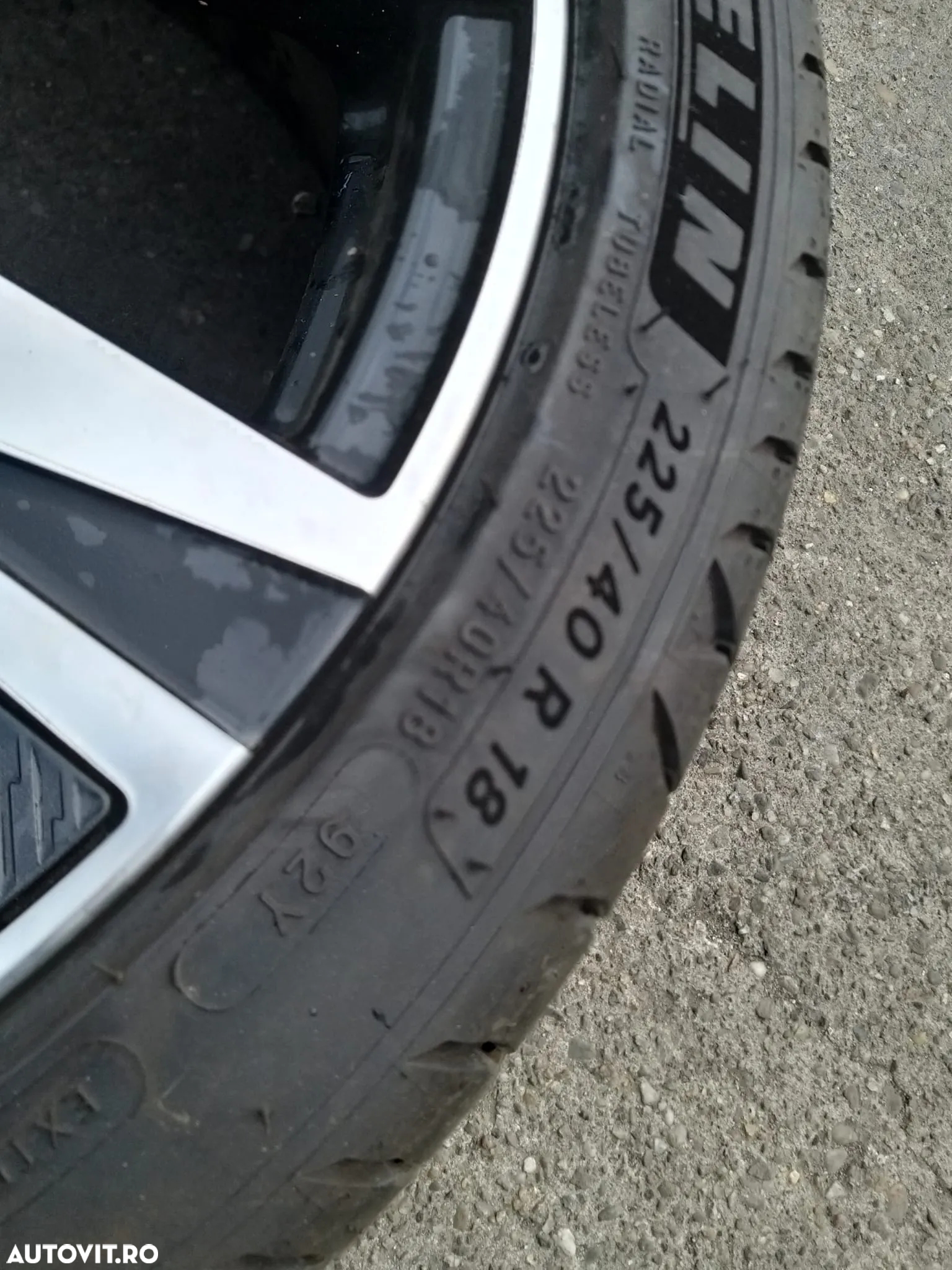 Vand Set 4 x Jante pentru Peugeot 308, Jante Aliaj Cu Cauciucuri Michelin 225/40R18, cod: 9835058180 - 6