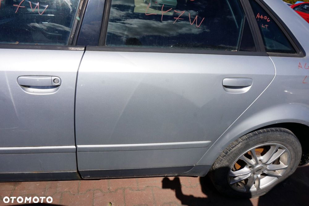 DRZWI TYLNE LEWE A4 B6 SEDAN LY7W  SREBRNY AUDI 2000-2006 - 4