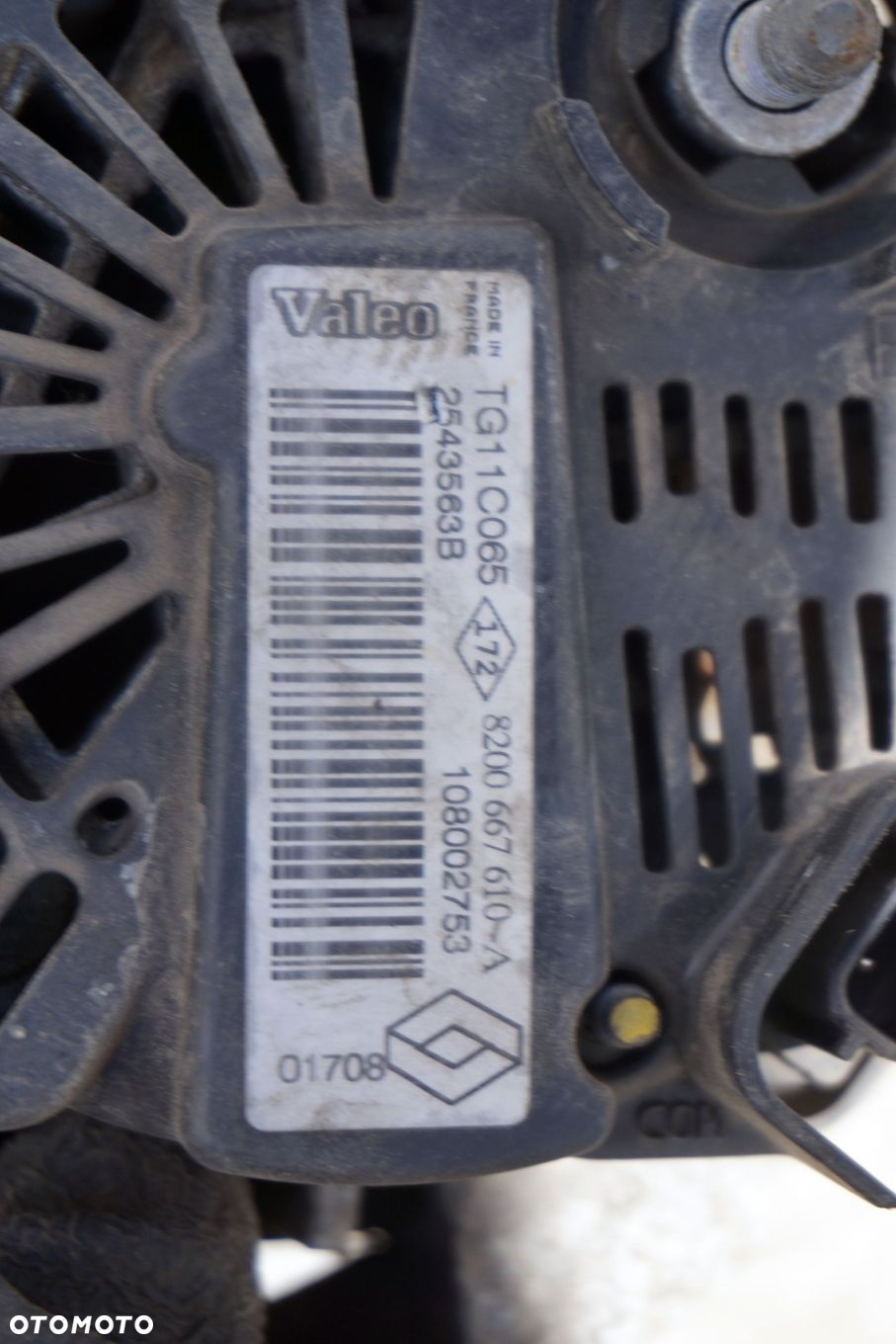 ALTERNATOR SCENIC GRAND II PH2 LIFT 1.9 DCI 8200667610 RENAULT 2006-2009 - 2