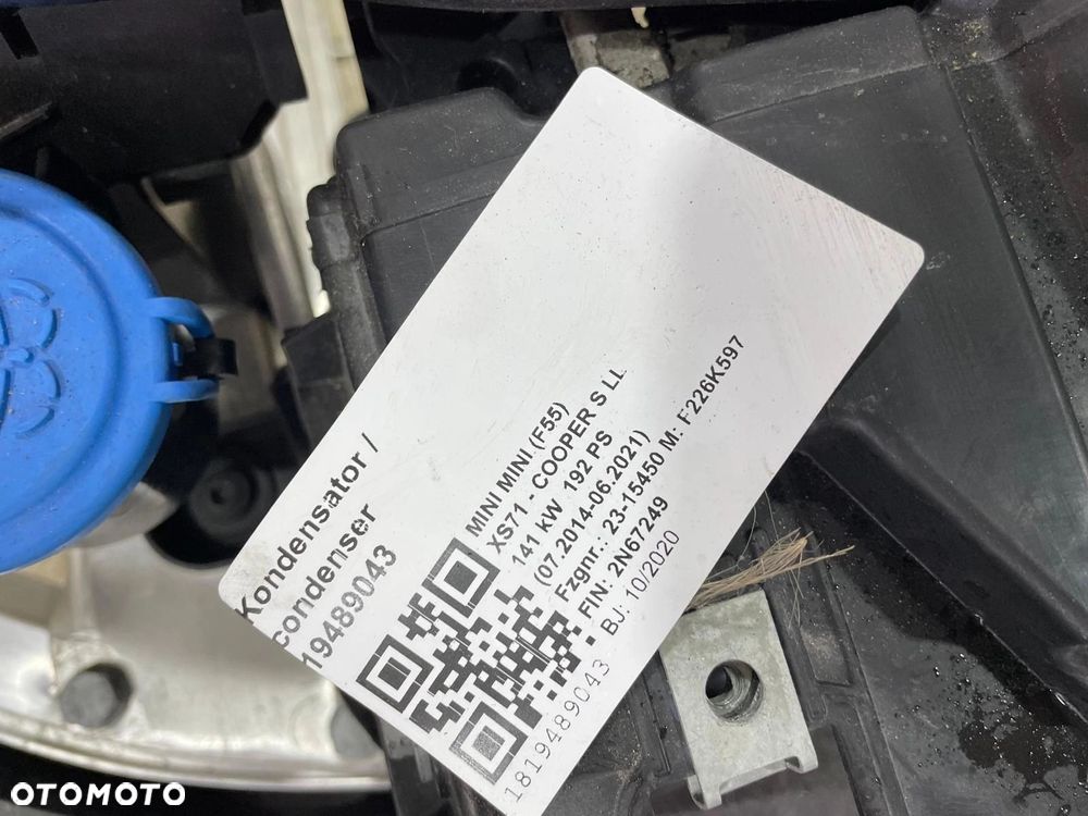 PRZÓD MASKA BŁOTNIKI PAS CHŁODNICE MINI COOPER F55 F56 F57 COOPER S - 12