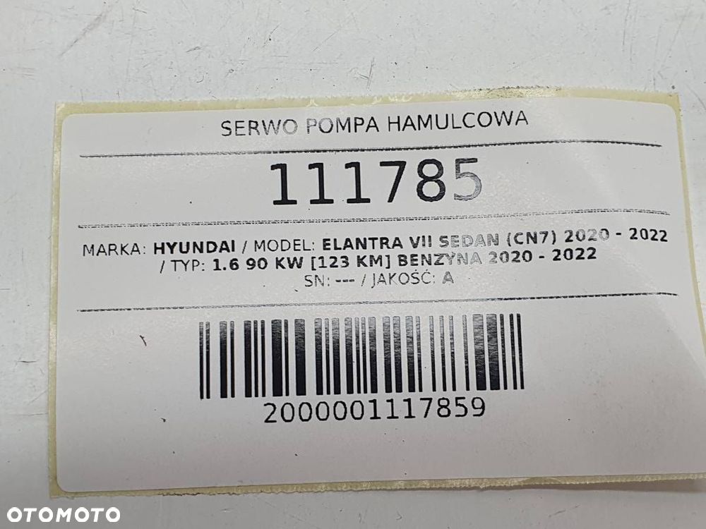 SERWO POMPA HAMULCOWA 58500-AA400 HYUNDAI ELANTRA VII EUROPA - 7