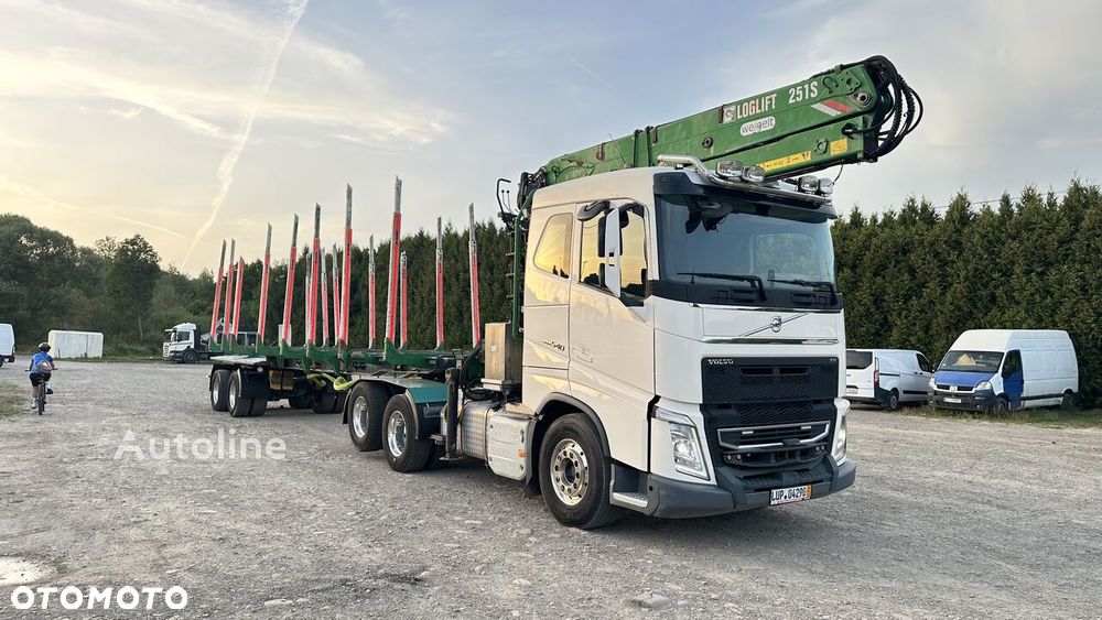Volvo FH540 6x4 + NACZEPA DO DREWNA - 2