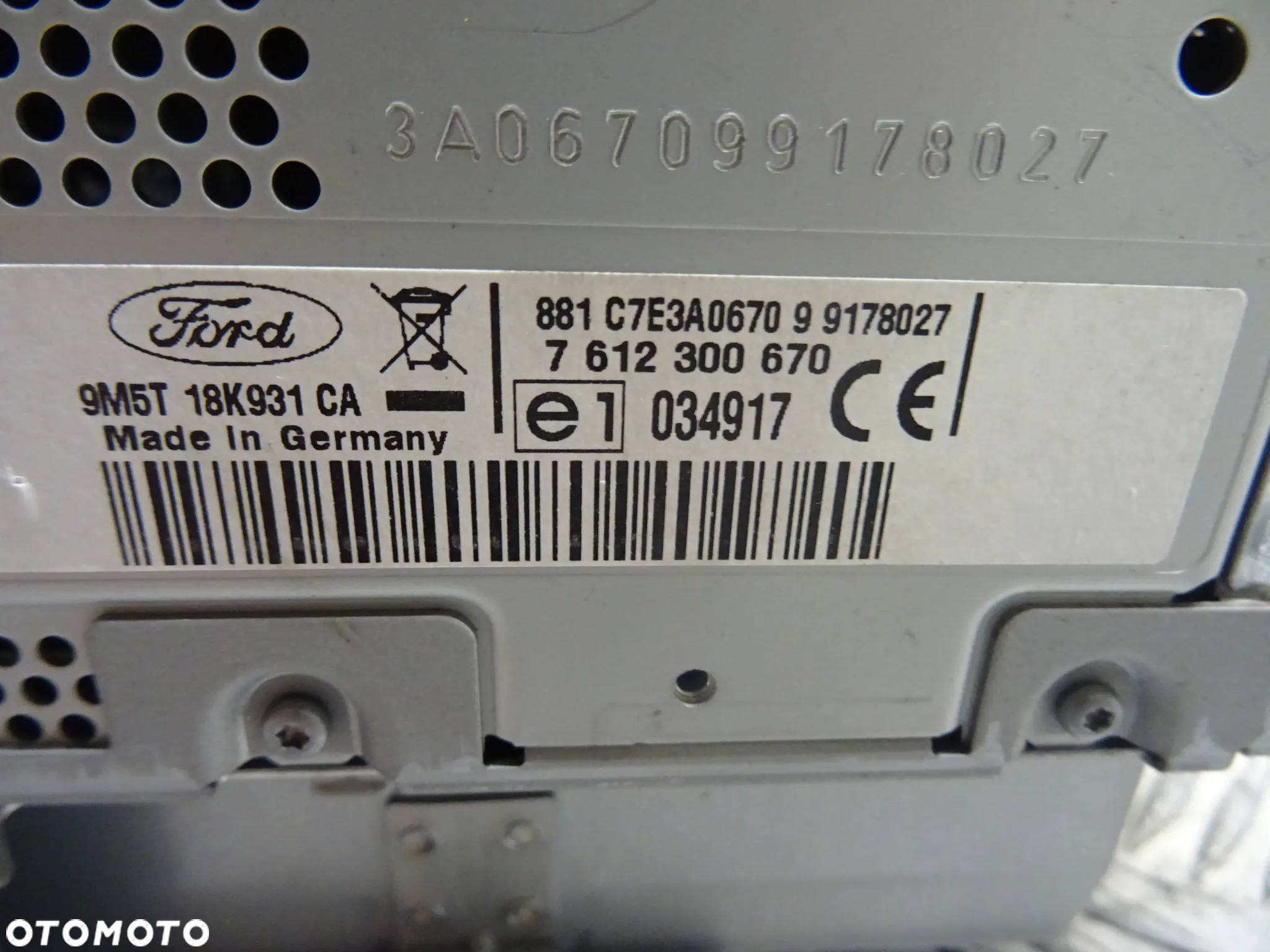 FORD KUGA MK1 08-13 2.0 TDCI 140KM RADIO NAWIGACJA 9M5T18K931CA - 6