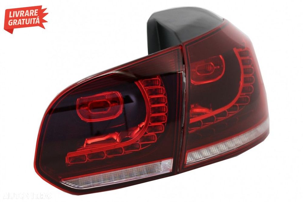 Stopuri FULL LED VW Golf 6 VI (2008-2013) R20 Design Semnal Secvential - 5