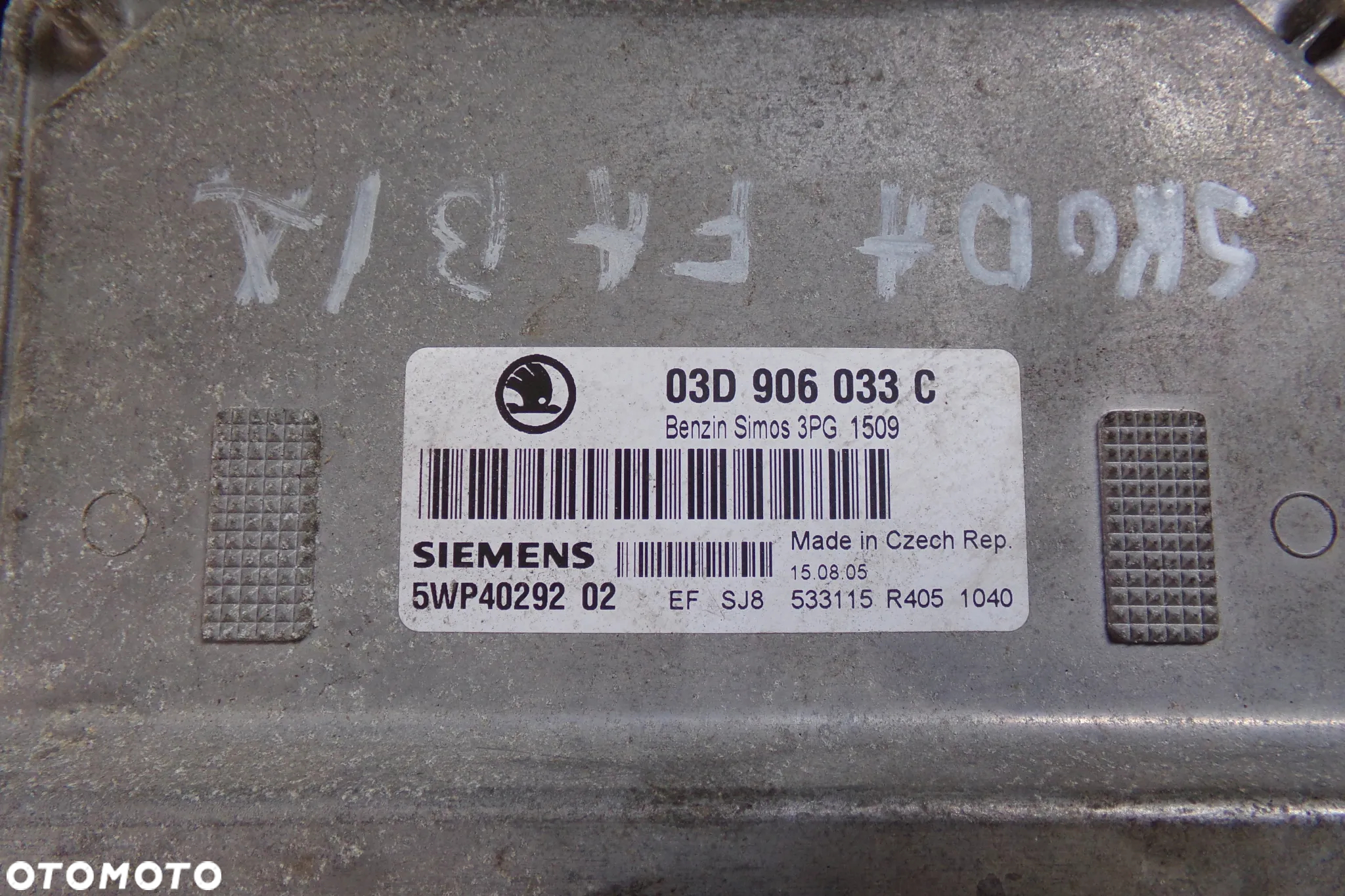 Sterownik silnika komputer Skoda Fabia I 1.2B 54KM 2005r. MODUŁ - 4