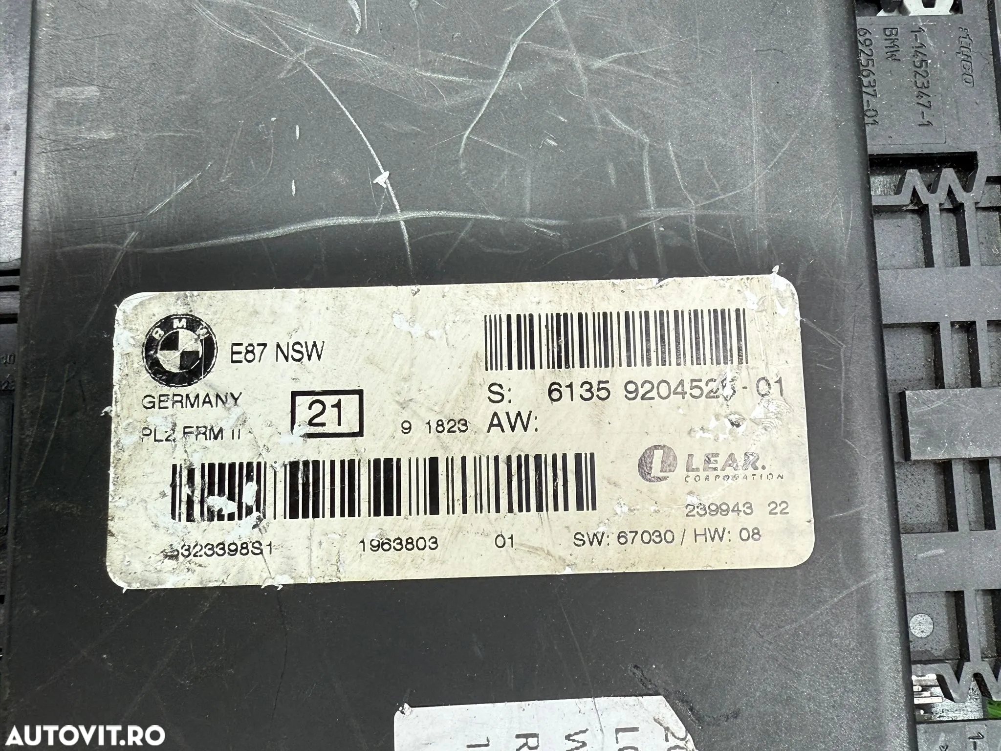 MODUL CALCULATOR LUMINI BMW 318I SERIA 3 E90 LCI 2.0 BENZINA 2008 2005-2013 BMW 118D SERIA 1 E87 LCI 2.0 DIESEL 2009 2005-2013 COD OEM 6135920452501 6135916671102 - 6