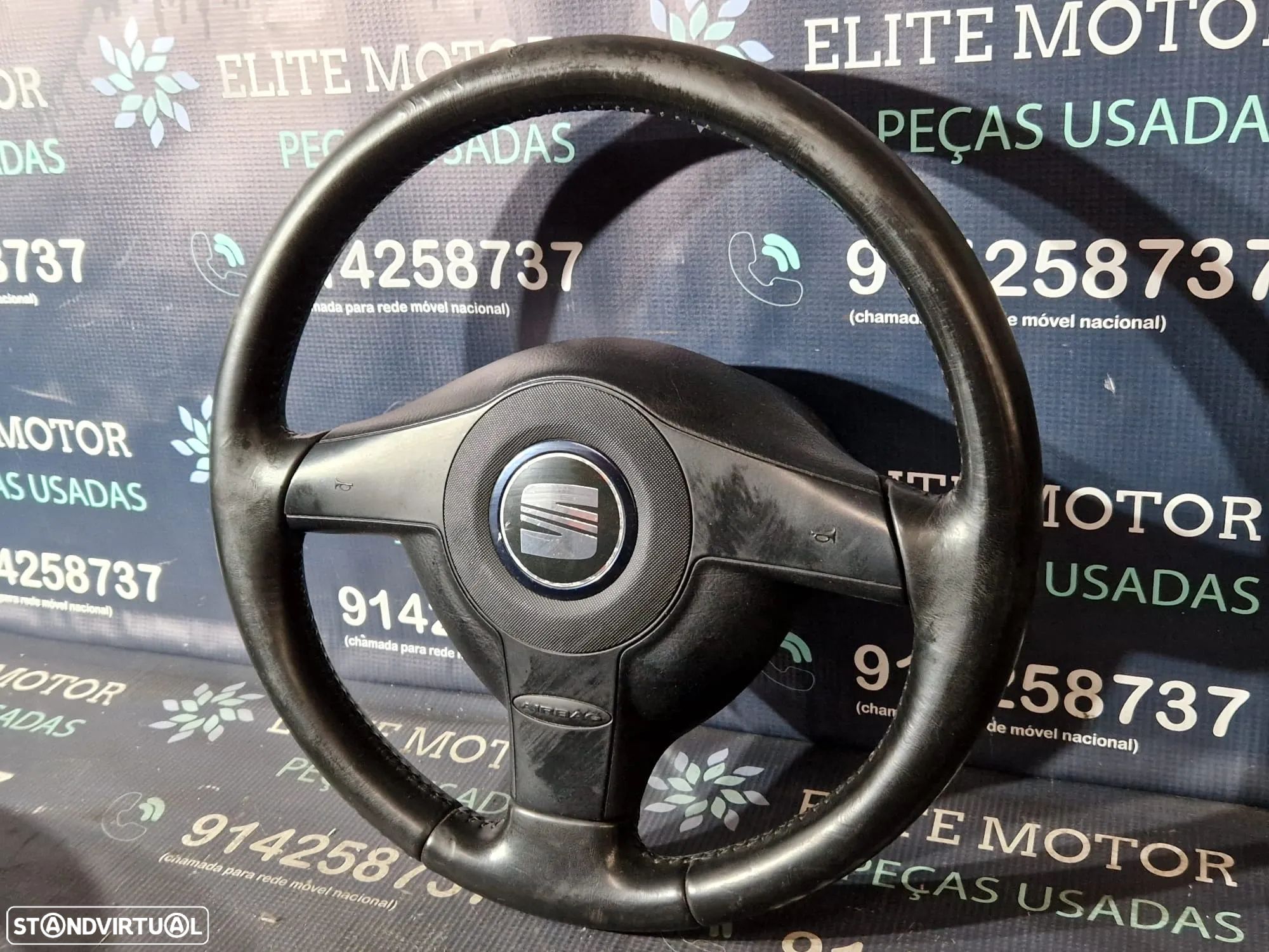 Volante usado pele SEAT LEON FR 1M airbag TOLEDO - 1