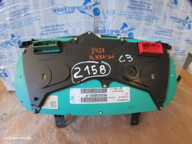 Quadrante 8200336243F RENAULT KANGOO I EXPRESS FASE 2 2007 1.5DCI 70CV 4P BRANCO KM/H  DIGITAL - 2