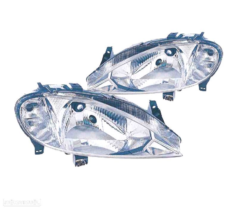 FARÓIS OPTICAS PARA RENAULT MEGANE I 99-02 H4 - 1