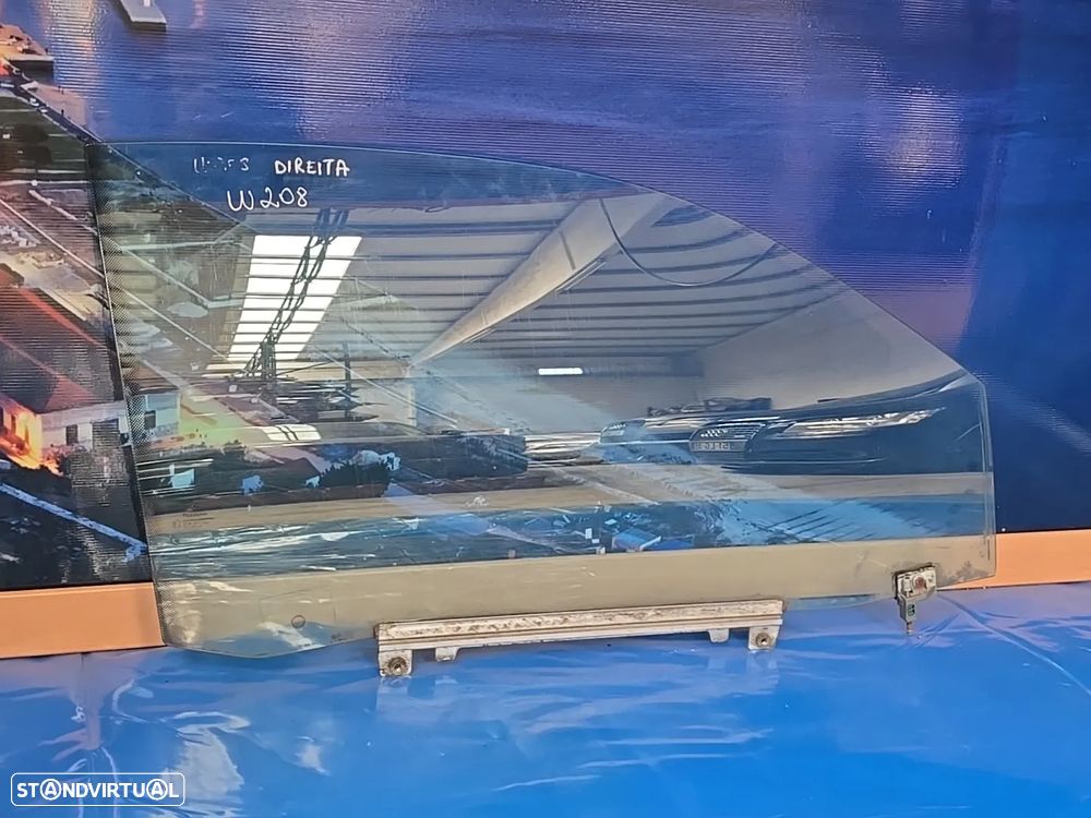 Vidro da porta frente direita vidro laterais para mercedes w208 Clk 1997- Azul - 2