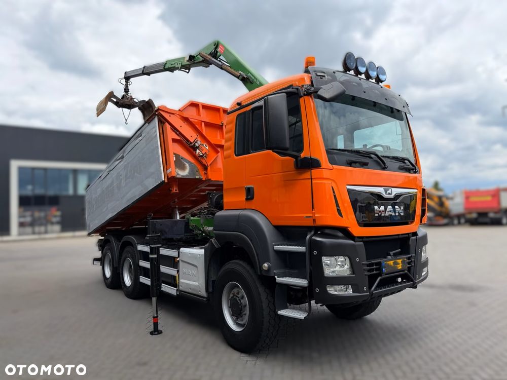 MAN TGS 26.400 6x6 ALLRAD – składany żuraw HMF 1643 Z2 +wywrotka HYVA - 2