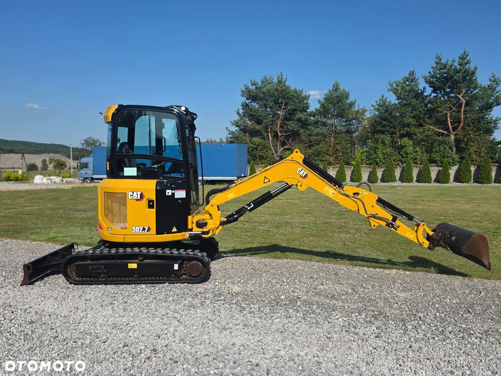 Caterpillar CAT 302.7 CR mini koparka szybkozłącze 3 łyżki piękna serwisowana 1 wł JCB sprowadzona w oryginale - 16