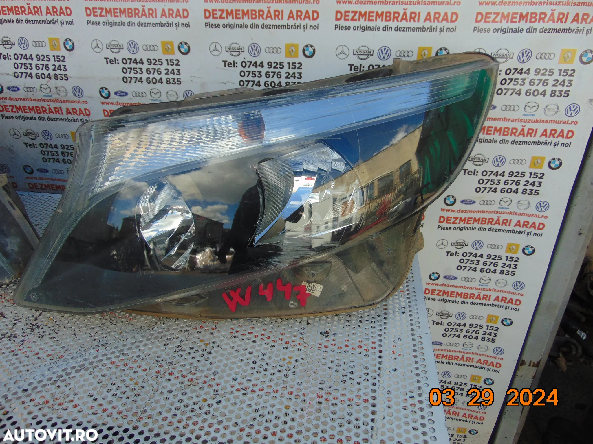 Far Mercedes Vito w447 faruri stanga dreapta Europa - 3