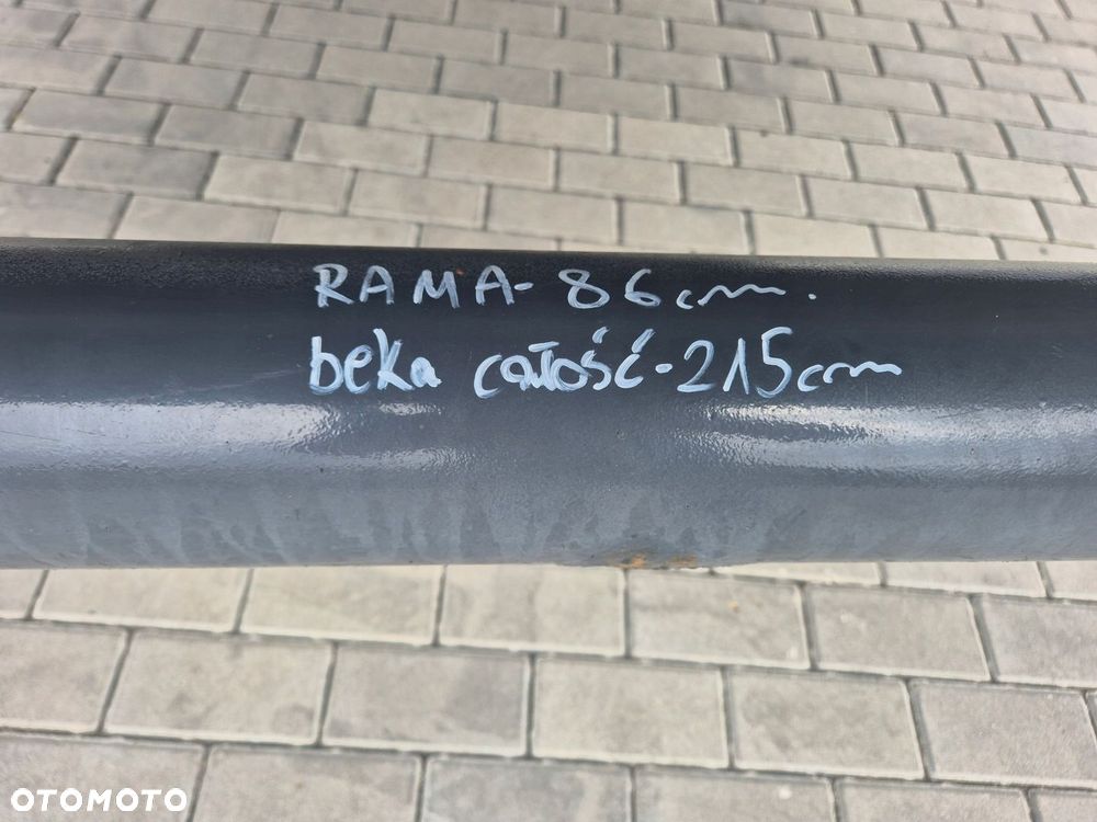 BELKA NAJAZDOWA ZDERZAK TYŁ MAN TGL TGM ROZSTAW RAMY 86 CM, CAŁA BELKA 215 - 3
