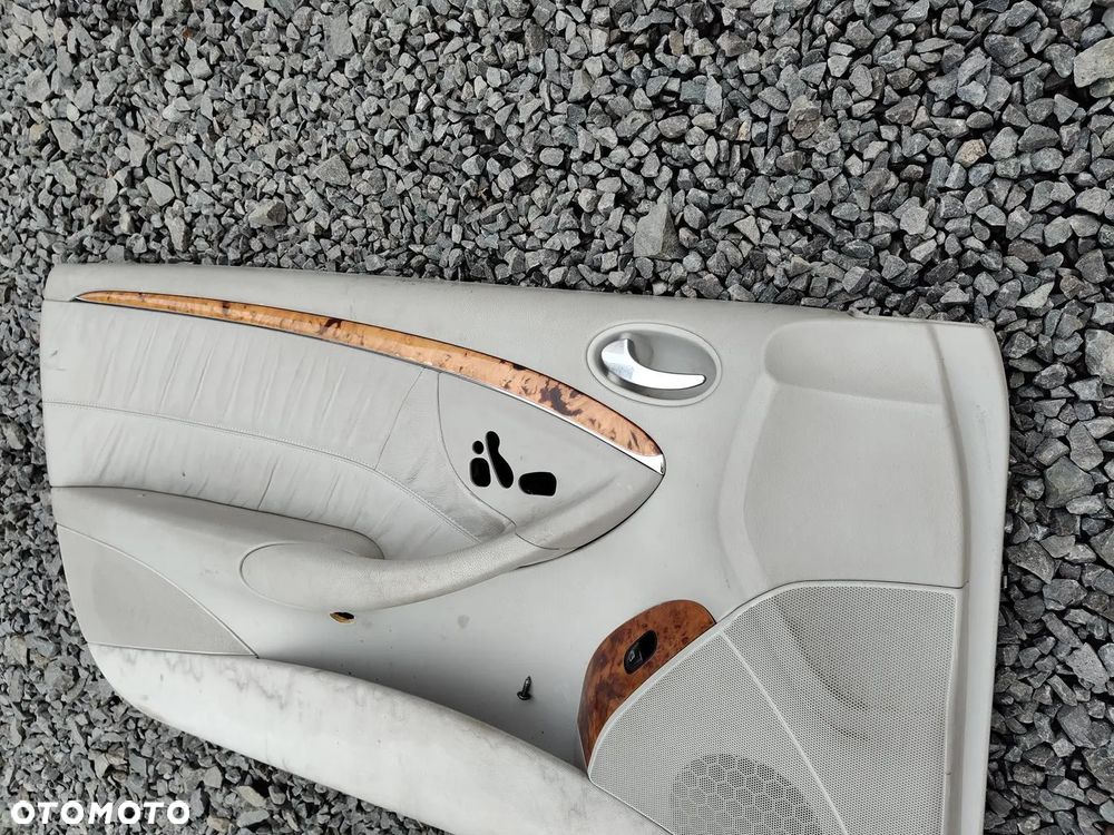 MERCEDES W209 CLK CABRIO Boczek Tapicerka Lewy Przód Przedni Szara Skóra - 11