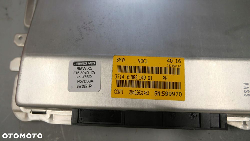 bmw f06 f10 f11 f12 f13 f15 f16 moduł sterownika zawieszenia vdc 6883149 - 2