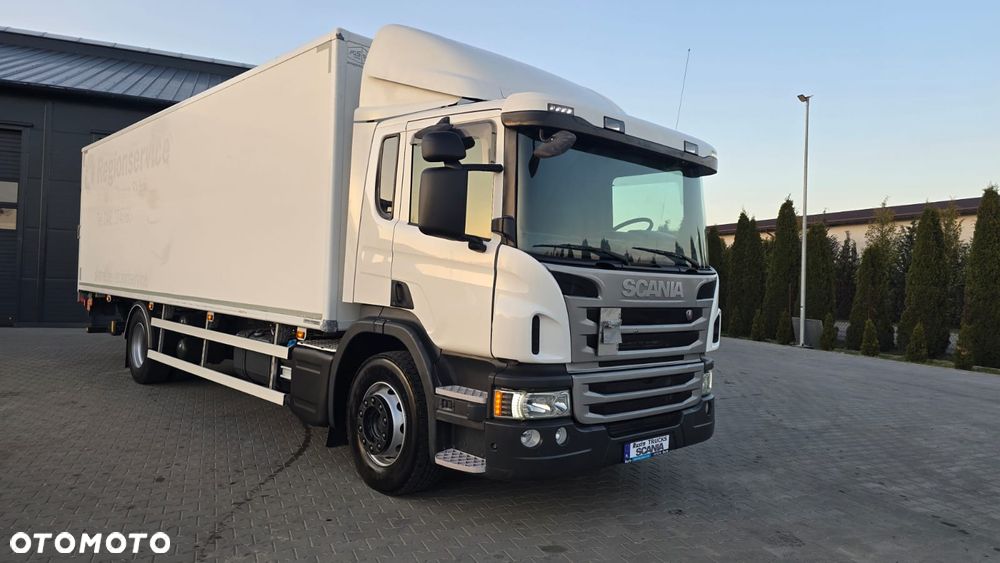 Scania P320 Euro 6 21 palet kontener super stan niski przebieg! kurierka rama do zabudowy laweta - 25