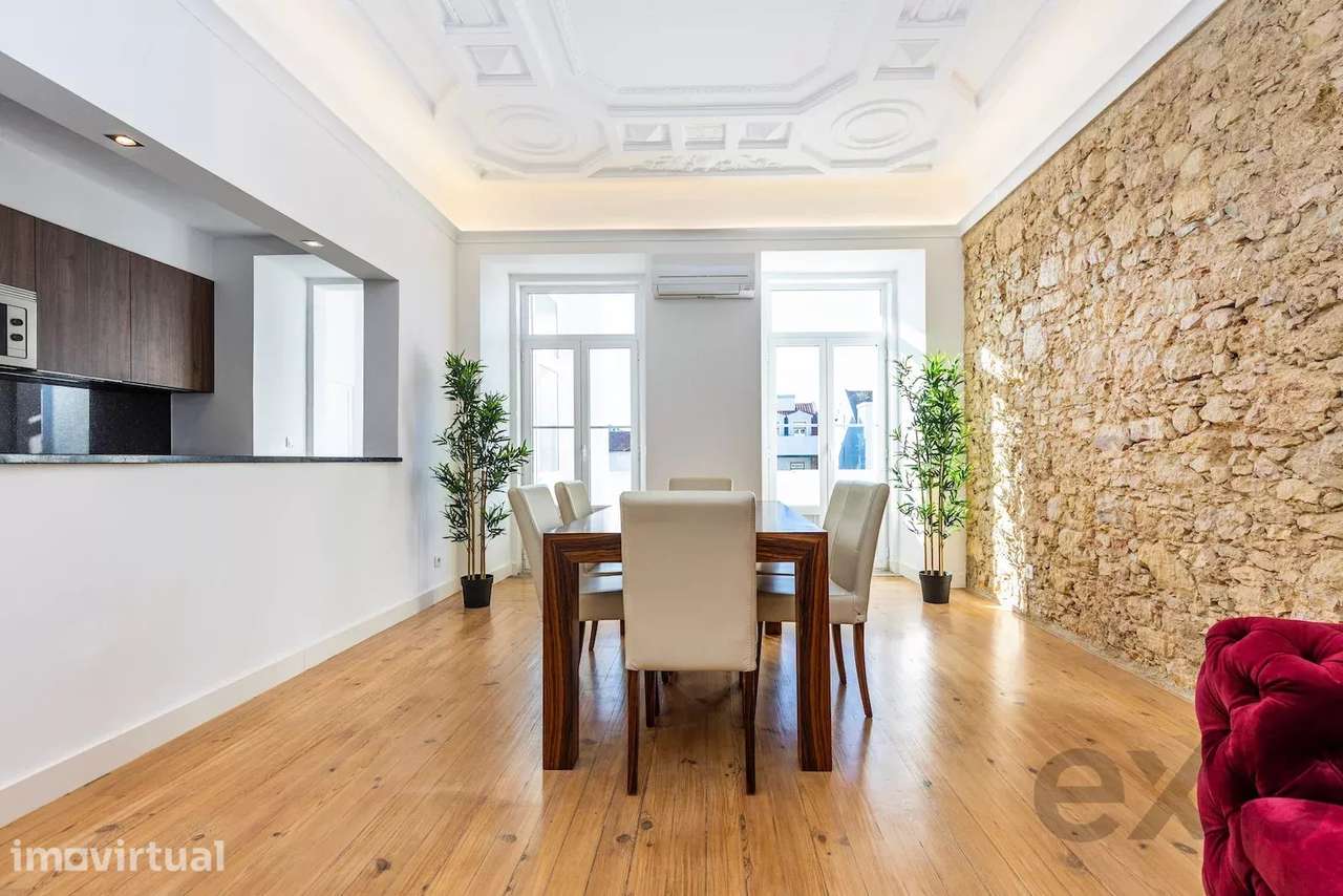 T3 Moderno Mobiliado para Arrendar no Centro de Lisboa - Grande imagem: 2/40