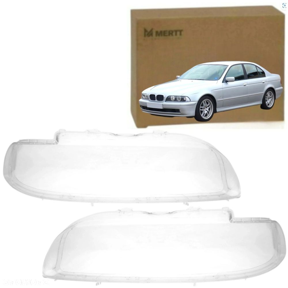 KPL x2 Klosz PRAWY LEWY szkło reflektora lampa BMW 5 E39 2000-2004 - 1
