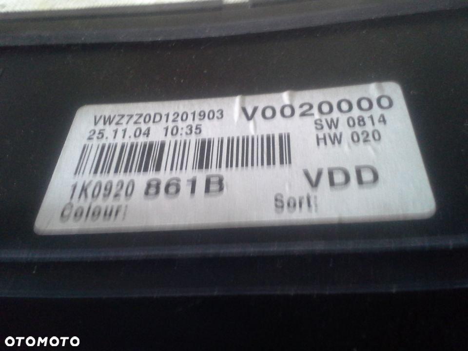 Volkswagen Golf V 1.9 TDi 105KM BKC zestaw startowy Bosch 0281011900 03G906016CB moduły komplet - 20