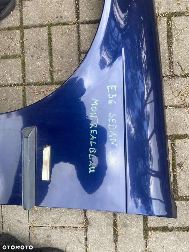 Błotnik BMW e36 sedan kombi kompact lewy Montreal blau - 6