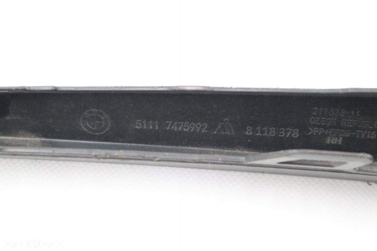 LISTWA KRATKI ZDERZAKA BMW 1 F40 51117475992 PRAWA - 4