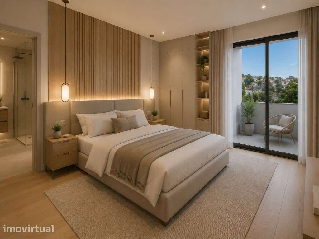 Apartamento T2 num segundo andar com suite, closet, varandas e chur... - Grande imagem: 4/6