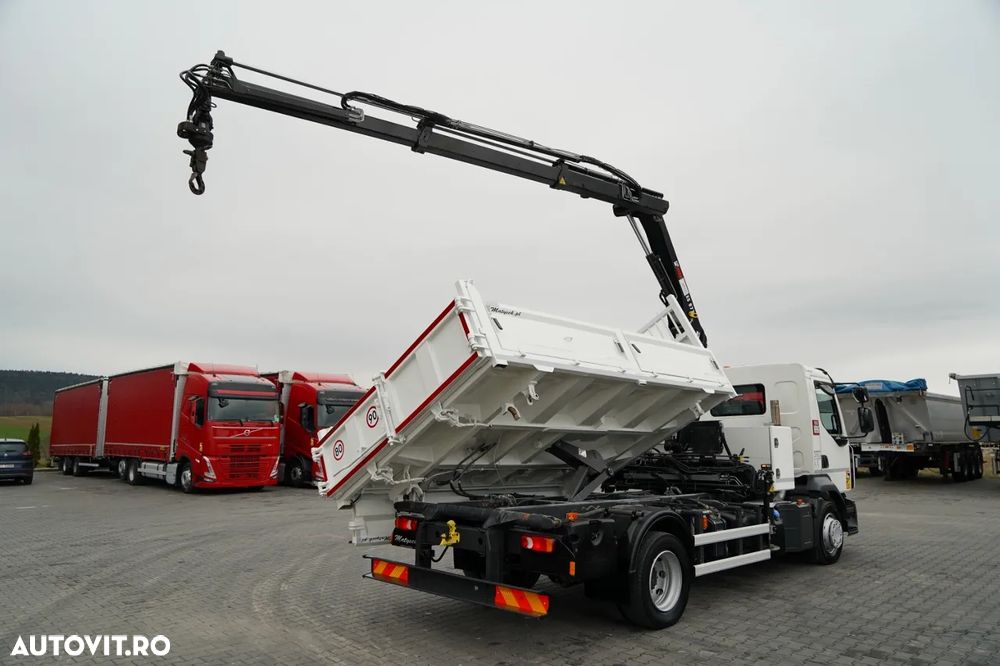 Renault D12 / BASCULATOR 3 LATE / HYDRODOLT LATERAL / HDS HIAB 077 BS2 / ROTATOR / PILOT / EURO 6 - 10