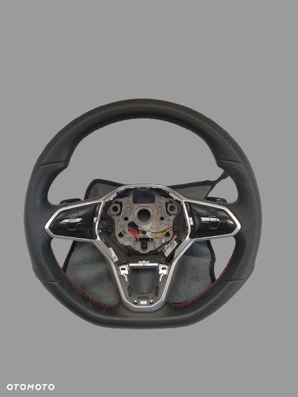 VW GOLF VIII GTI KIEROWNICA MULTIFUNKCYJNA ŁOPATKI CZERWONA NIĆ ORYGINAŁ - 1