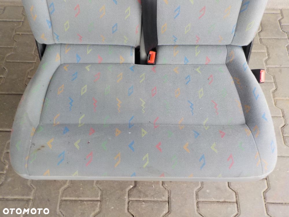 VW T5 FOTEL PODWÓJNY PASAŻERA PRZÓD DWÓJKA INKA - 4
