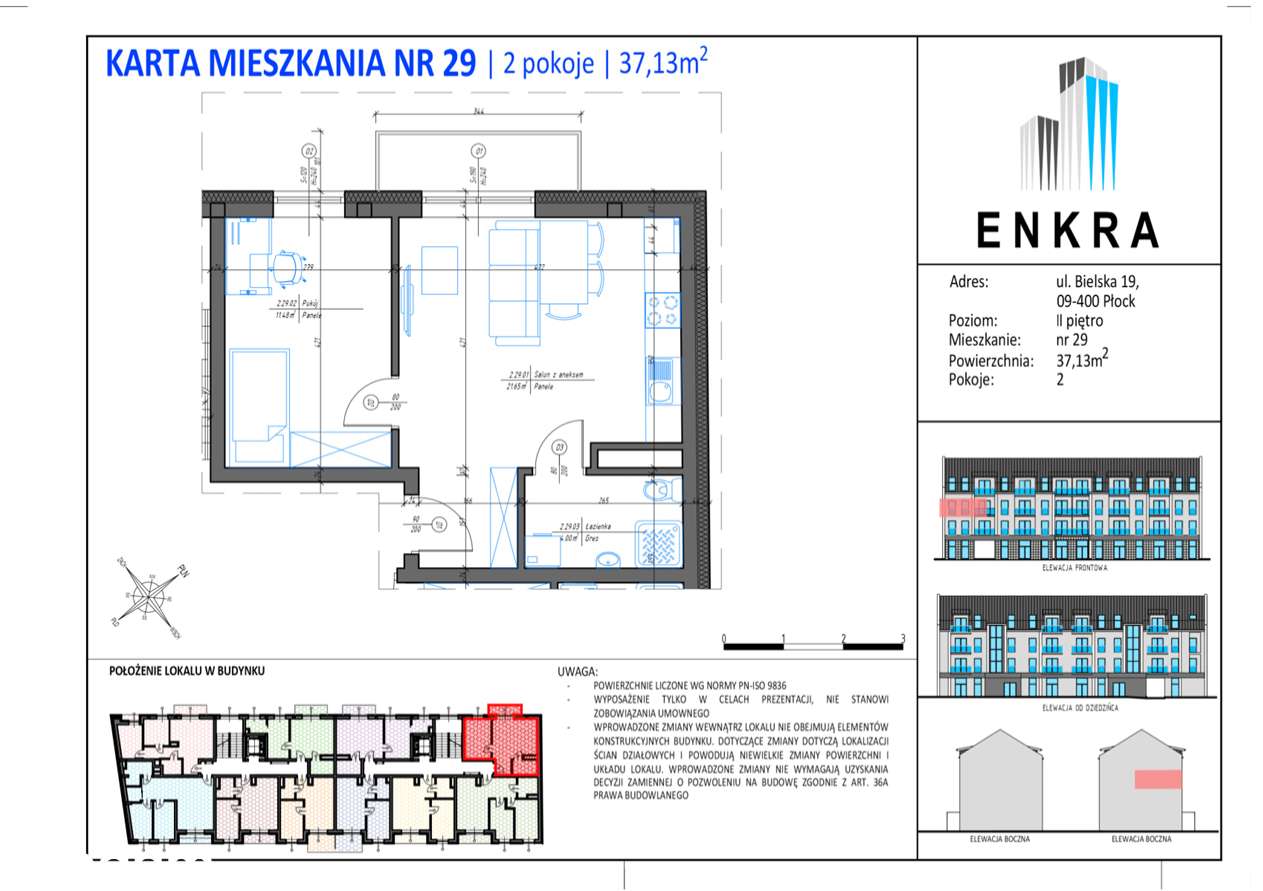 NOWE MIESZKANIE- 37,13M2