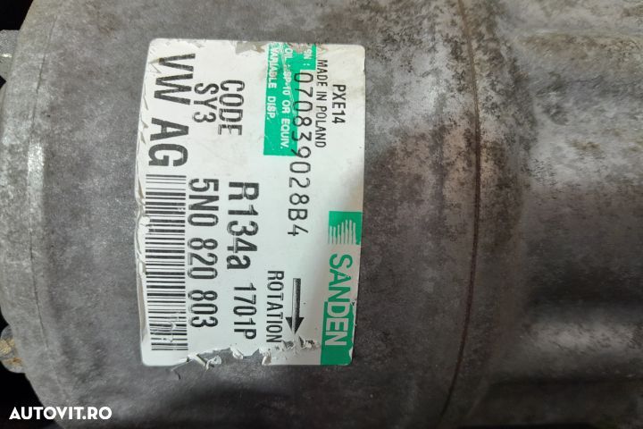 Compresor AC 5N0820803 5N0820803 Volkswagen VW Tiguan 1 5N [2007 - 20 - 5