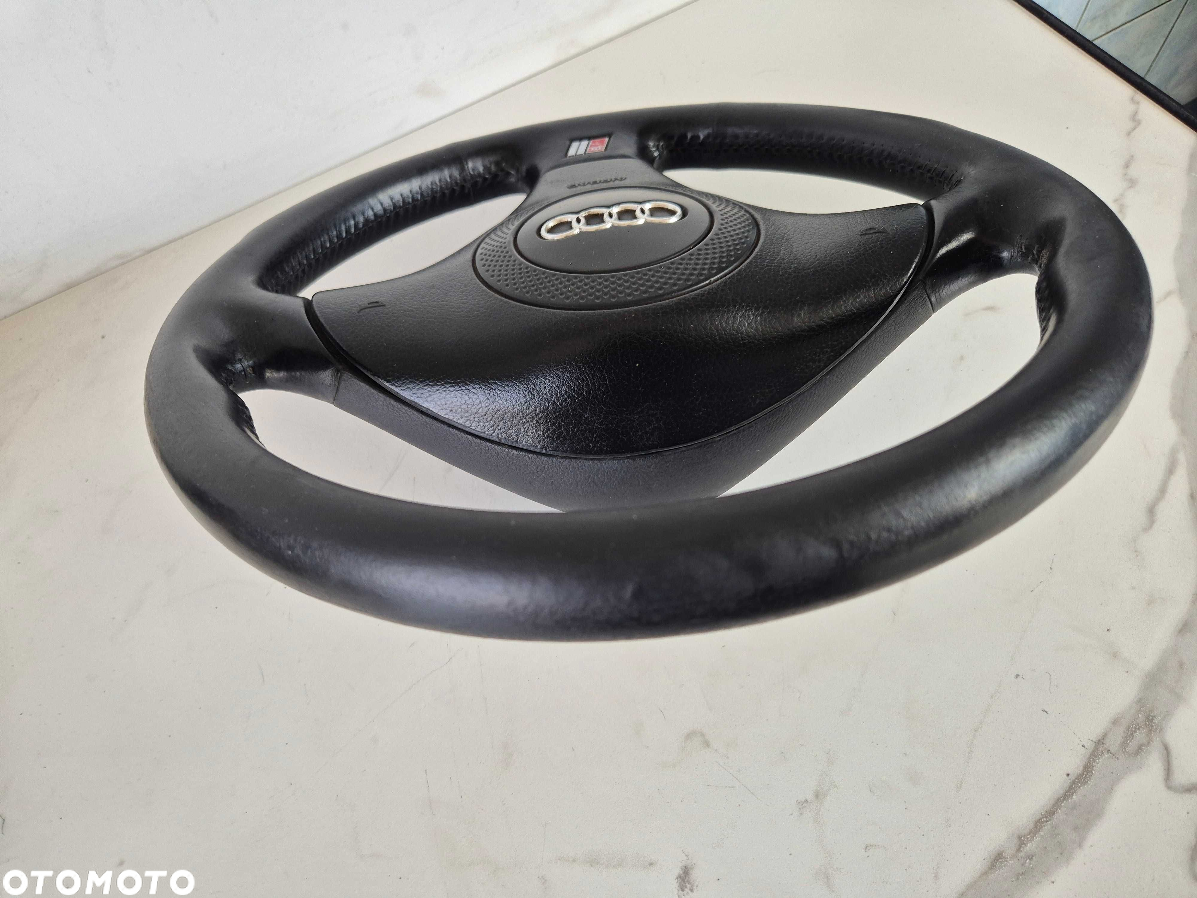 audi a4 b5 a6 c5 lift kierownica skóra skórzana poduszka airbag kpl - 5
